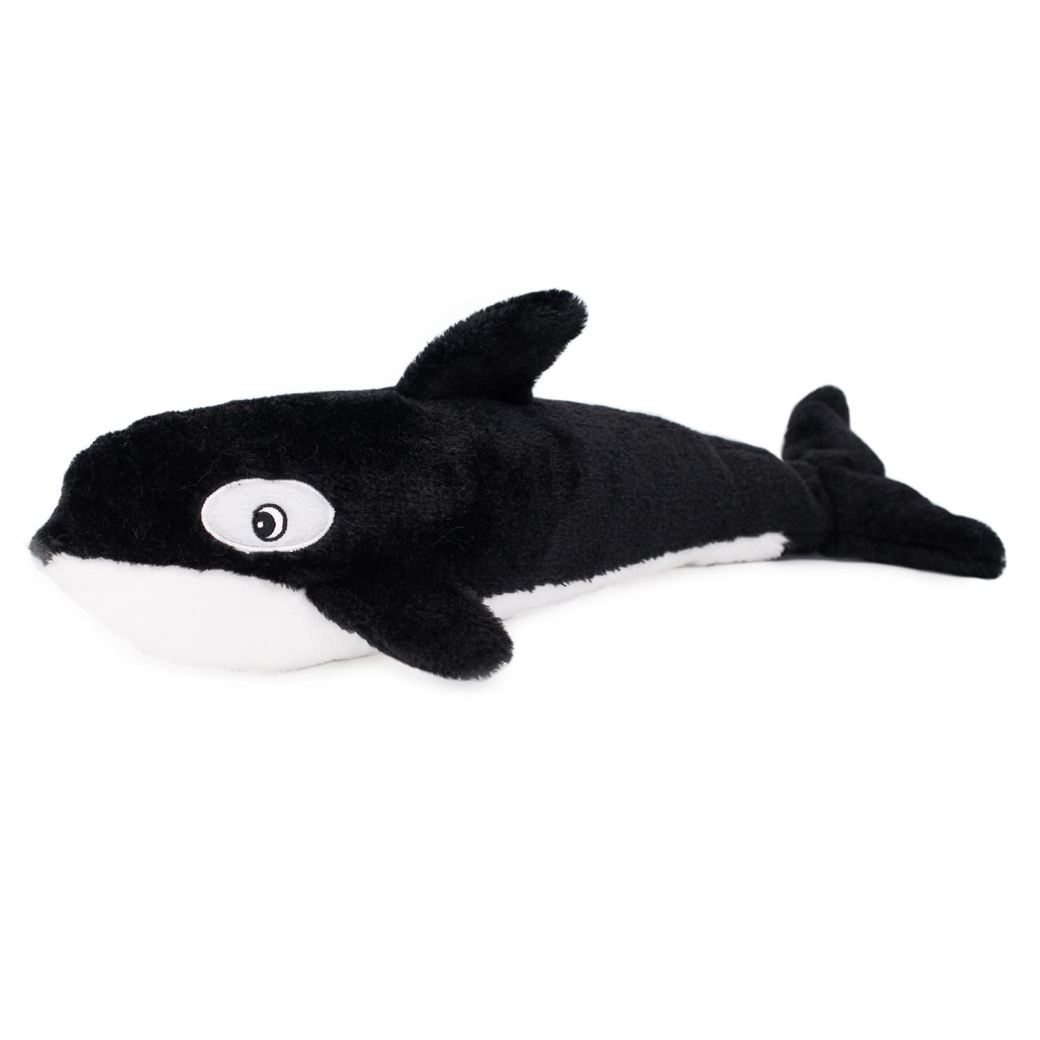 ZippyPaws Jigglerz- Dog Squeaky Toys to Keep Them Busy Funny Animal Plush for Small Medium & Large Dogs Cute Stuffed Puppy Toy Pet Product Gift for All Breeds Interactive Squeaker- Killer Whale