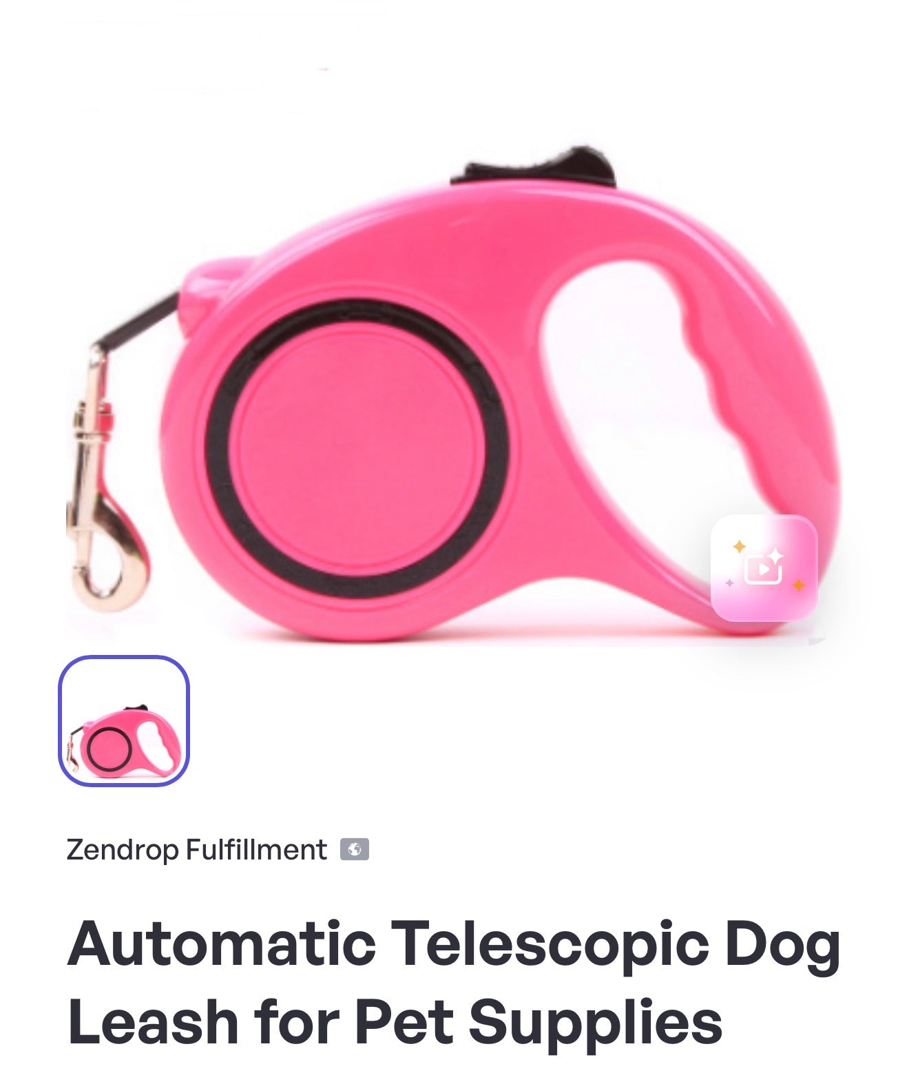 Automatic Telescopic Dog Traction Rope.