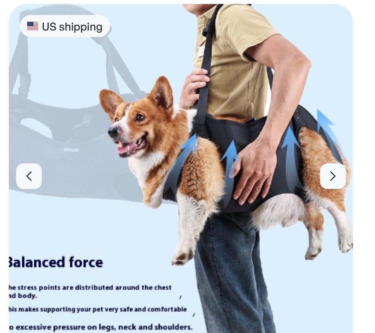 Dog Injury Travel Auxiliary Strap